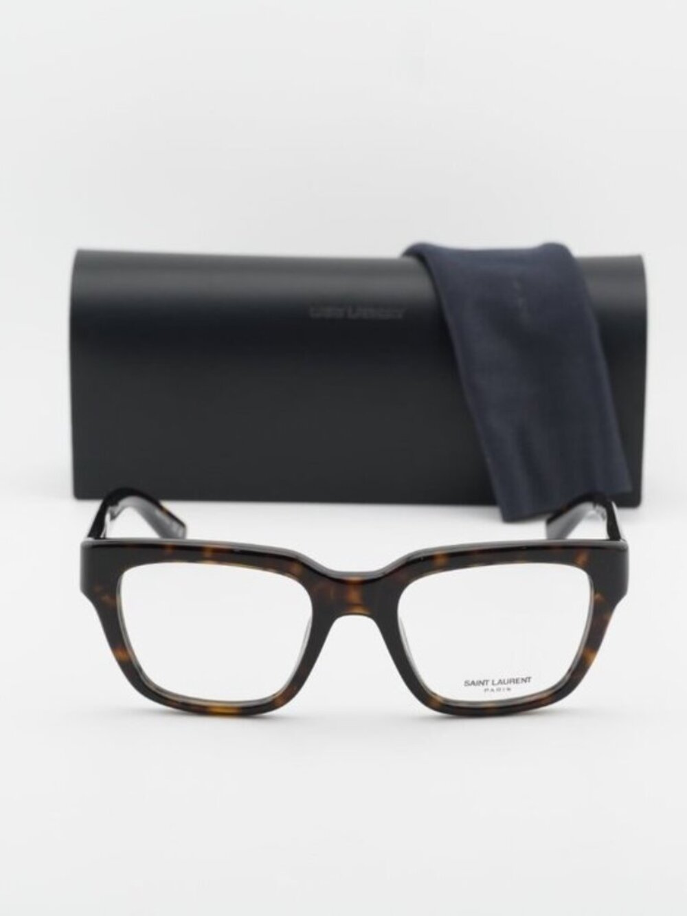 Saint Laurent SL804 002 Square Eyeglasses – Havana 51mm - Picture 2 of 10